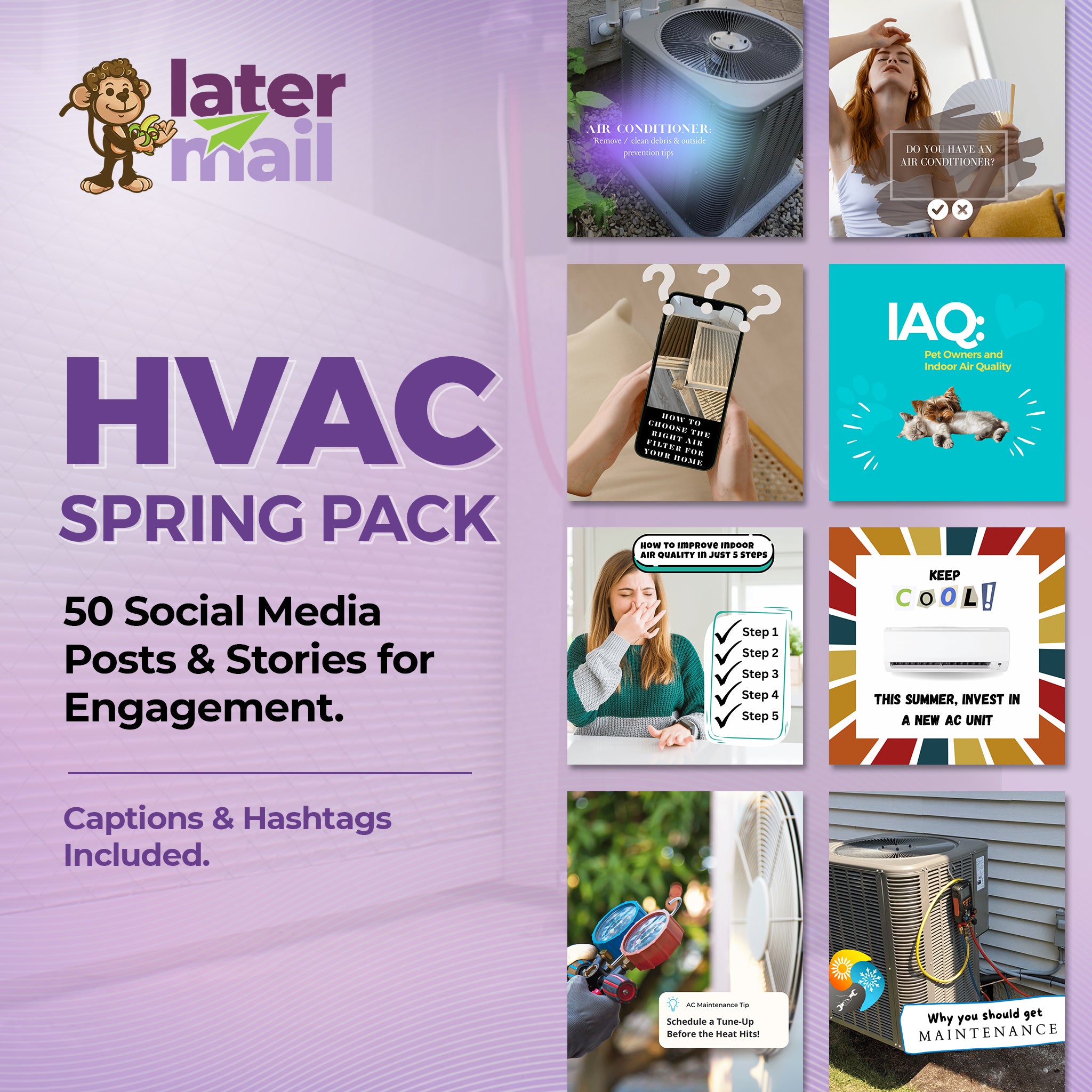 HVAC Spring Content Kit - Social Media