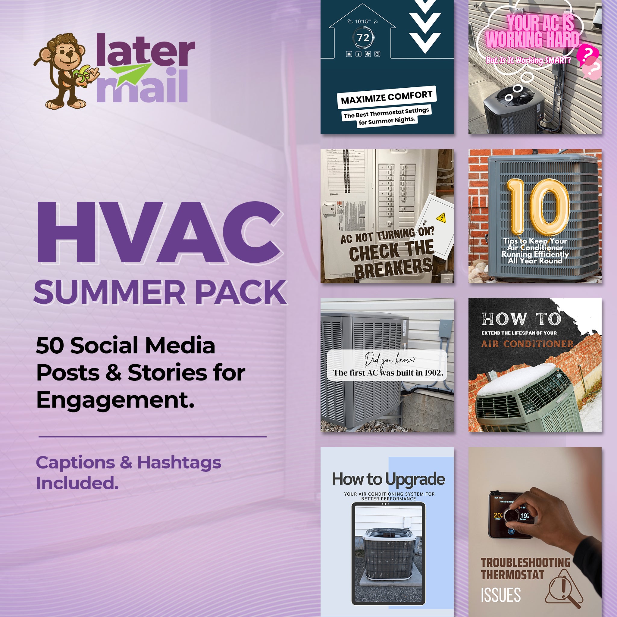 HVAC Summer Content Kit - Social Media