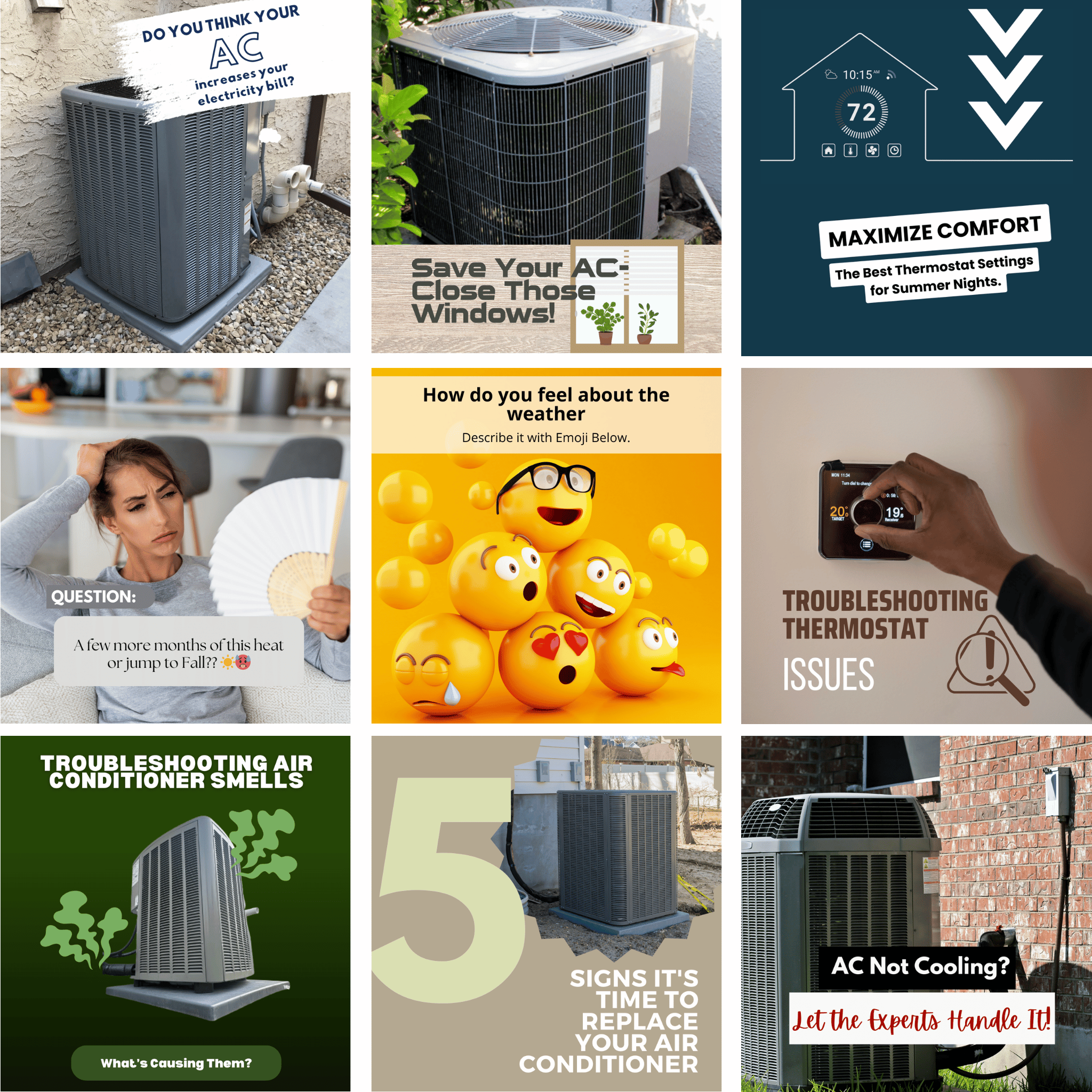 HVAC Summer Content Kit - Social Media