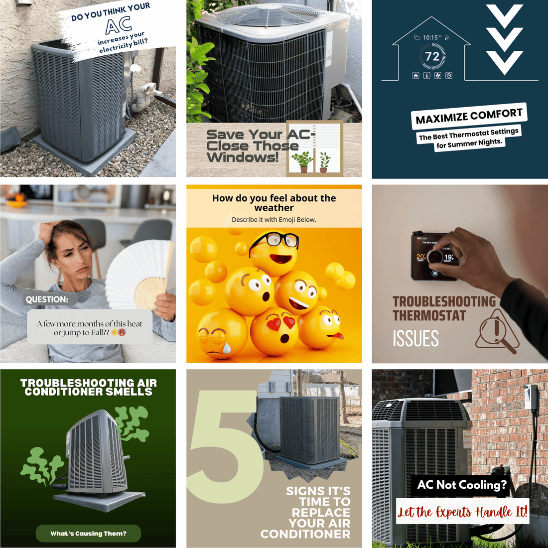 HVAC Summer Content Kit - Social Media