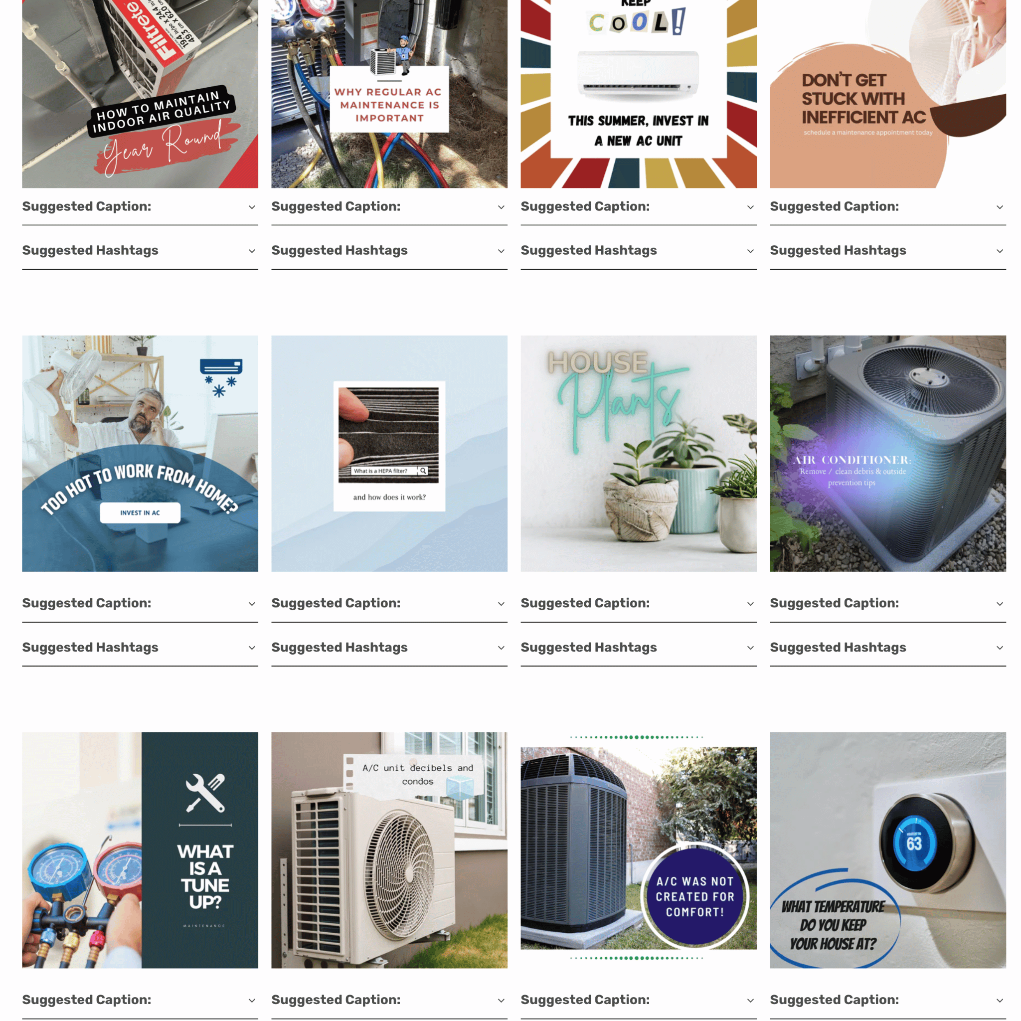 HVAC Spring Content Kit - Social Media